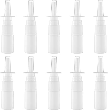 Healifty 20Pcs Bottle Empty Sprayer Fine Nose Mist Sprayers Direct Bottle for Nose Cleaning for Home Outdoor10ML - Image 1