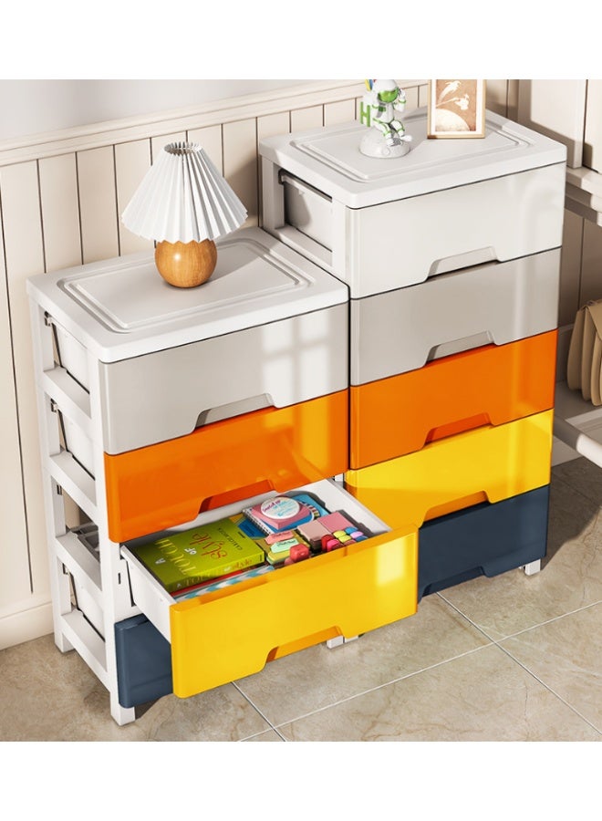 Arabest 5-layers Drawer Storage Cabinet,Toy Storage Box, Plastic Floor Storage Cabinet Drawer Storage Organizer for Clothes,Toys, Dust-proof Storage Containers Shelf Box for Living Room,Bathroom,Ktchen,Bedroom - Image 4