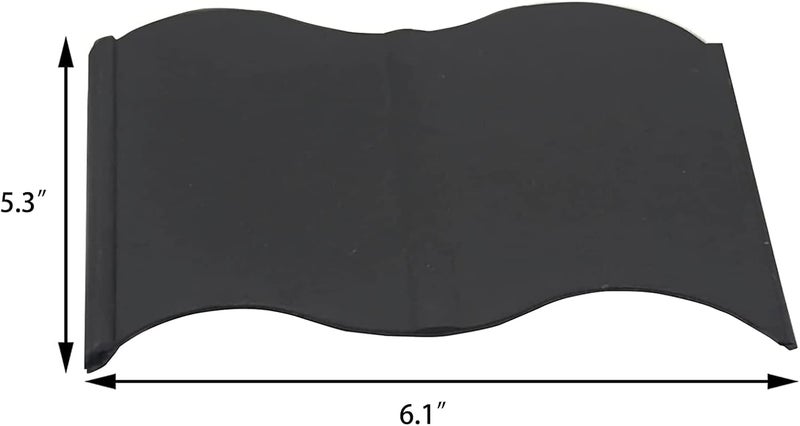 Orgrimmar 20 ft Garden Edging 40PCS Interlocking Landscaping Edging Kit, Plastic No-Dig Pound-in Garden Edge(20' Long x 5.3” Tall) - Black - Image 2