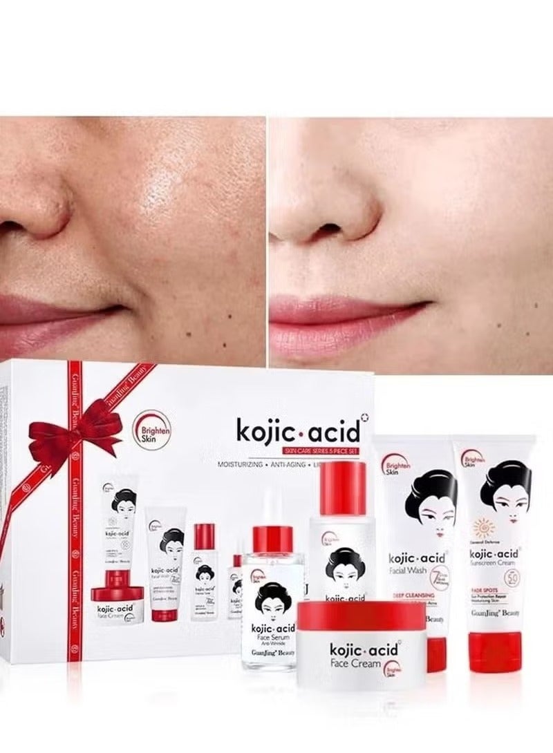 Kojie Kojic Acid Skin Care Set 5 Pieces - Image 1