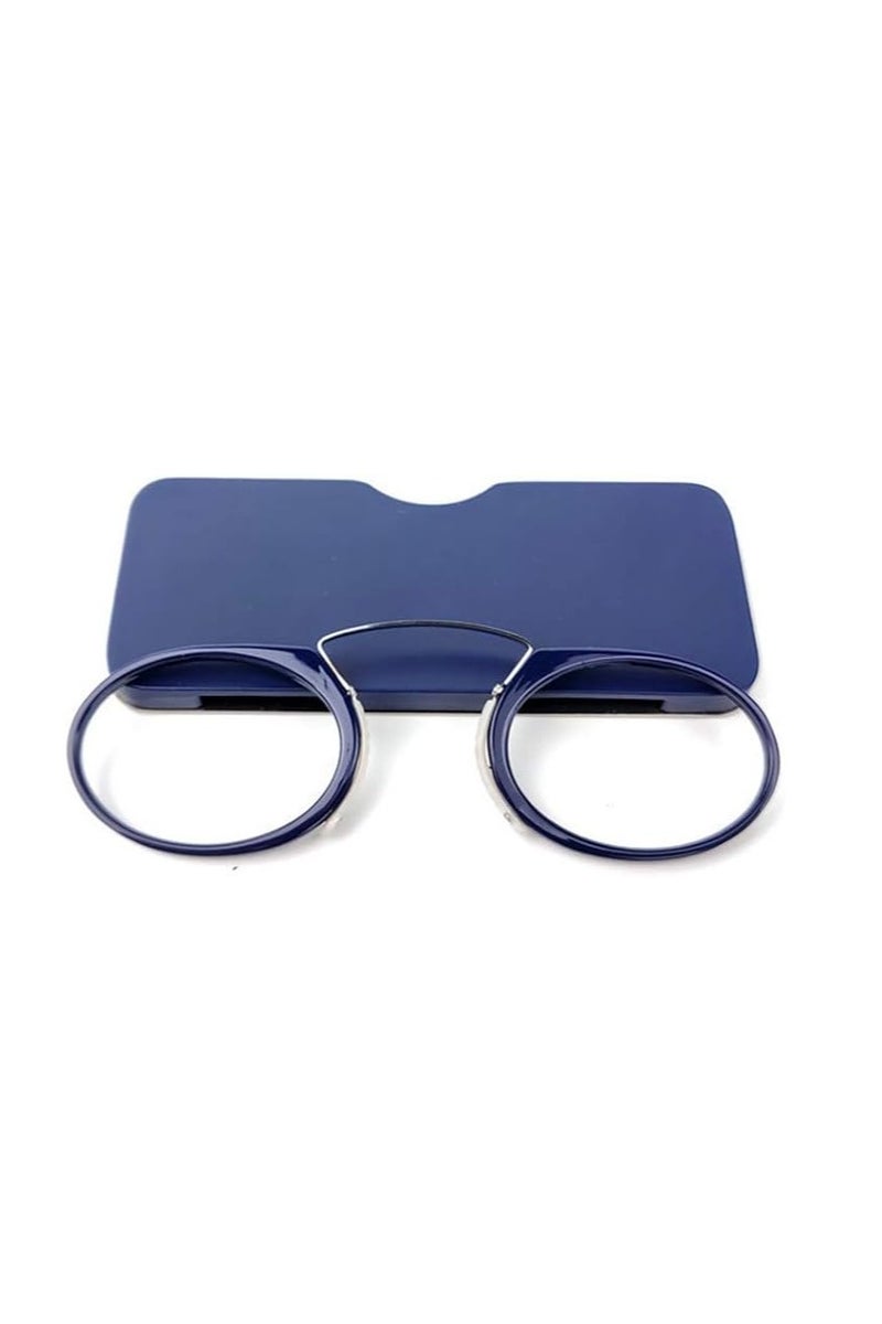 Find My Reader Armless Thin Reading Glasses - Clip on Nose Readers Mini Slim Lightweight for Men Women (BLUE, 300) - Image 2