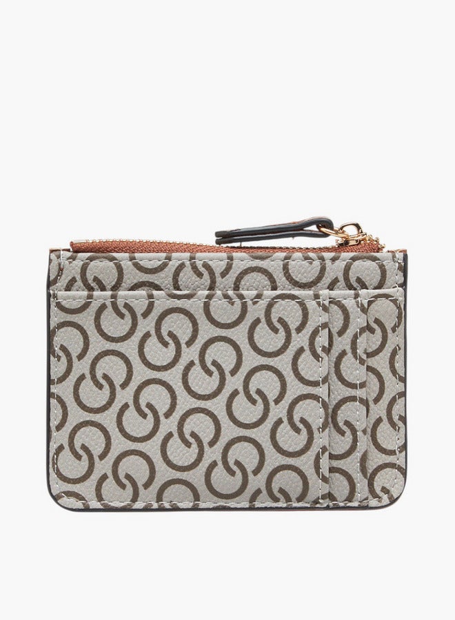 سيليست محفظة بطبعة شعار بحزام سحاب - Image 2