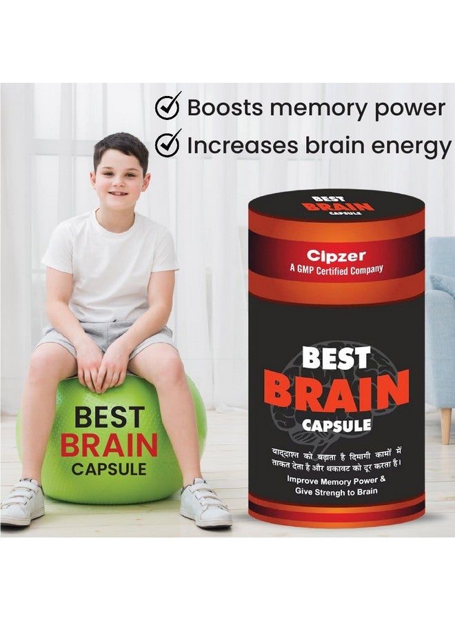 Cipzer Best Brain Capsule | | Healthy Brain |Sharp mind | Fast Learning Stress Relief | Improve Focus - 60 Capsules - Image 4