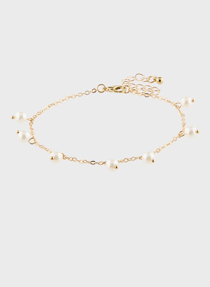 ELLA 3 Pack Pearl Anklet - Image 4