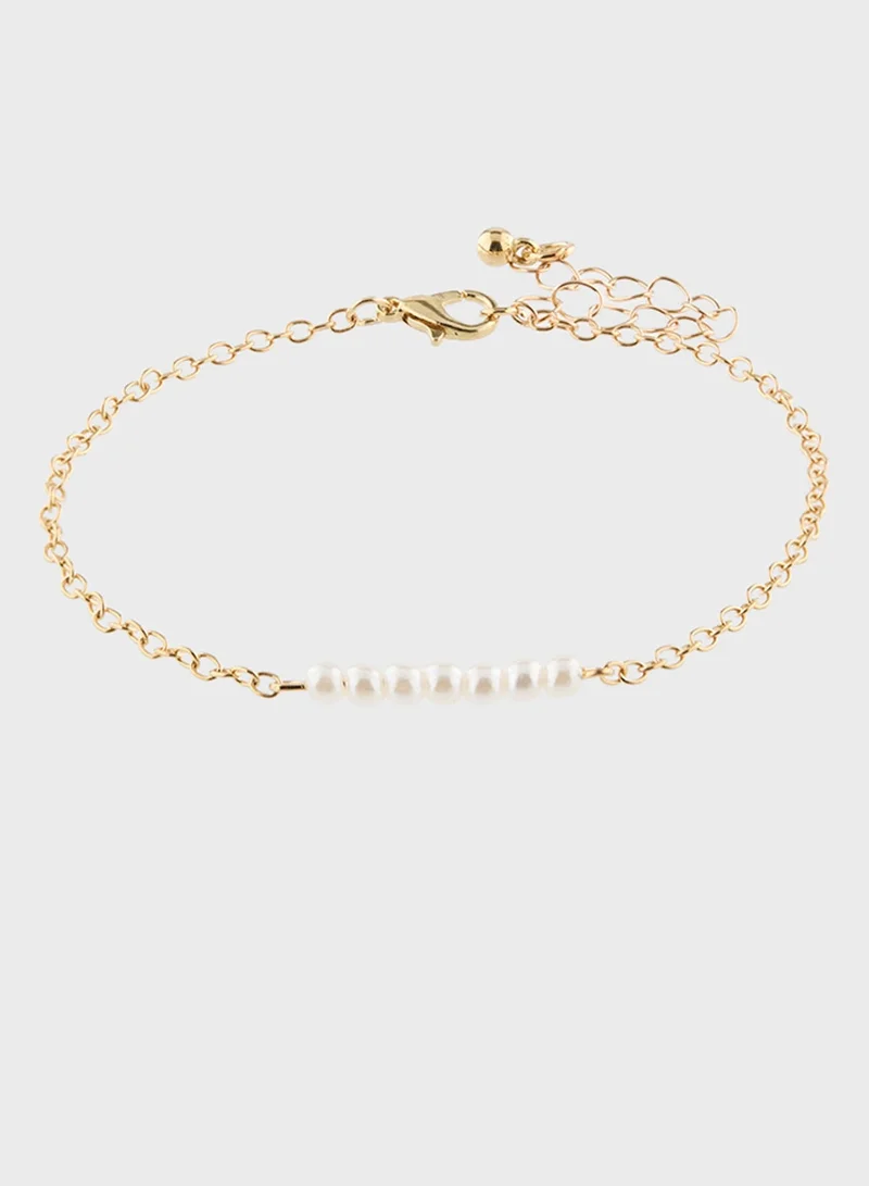 ELLA 3 Pack Pearl Anklet