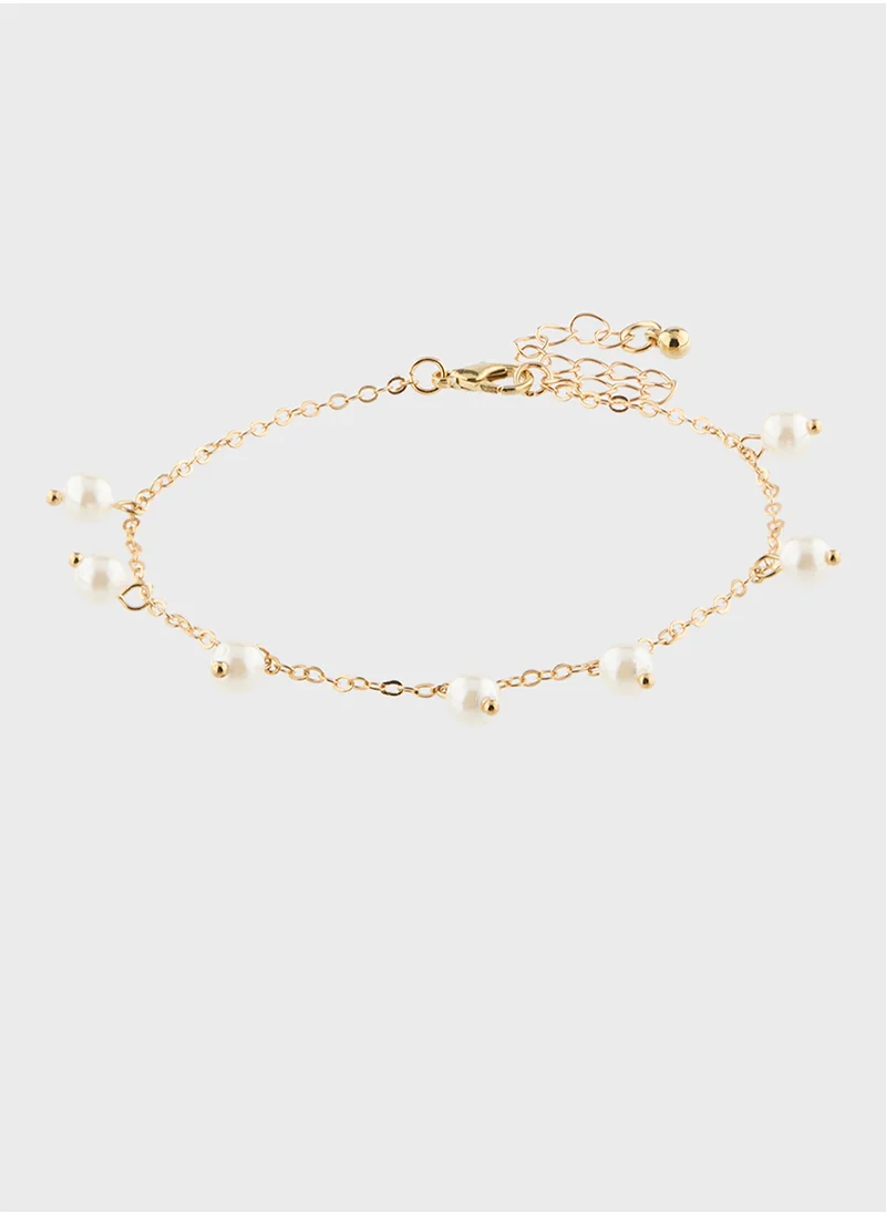 ELLA 3 Pack Pearl Anklet