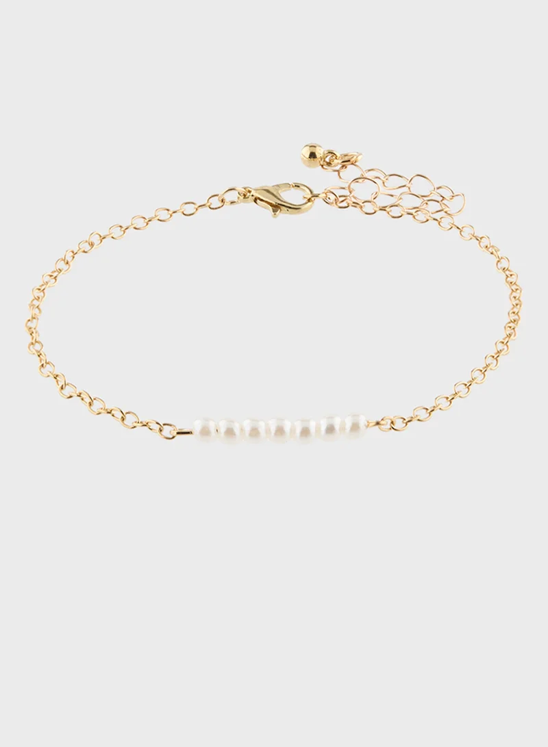 ELLA 3 Pack Pearl Anklet