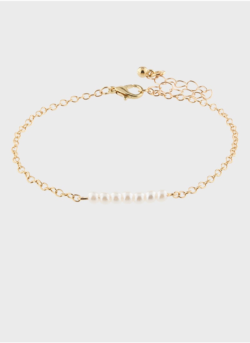 ELLA 3 Pack Pearl Anklet  - Image 4