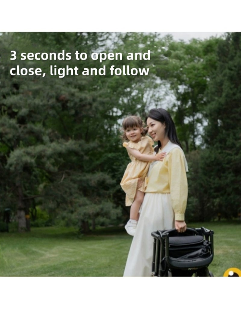 ليكوكو عربة أطفال قابلة للطي للسفر – خفيفة الوزن، طي سريع، انحناء 360 درجة، مظلة مخفية، مناسبة لعمر 1 إلى 5 سنوات - Image 5