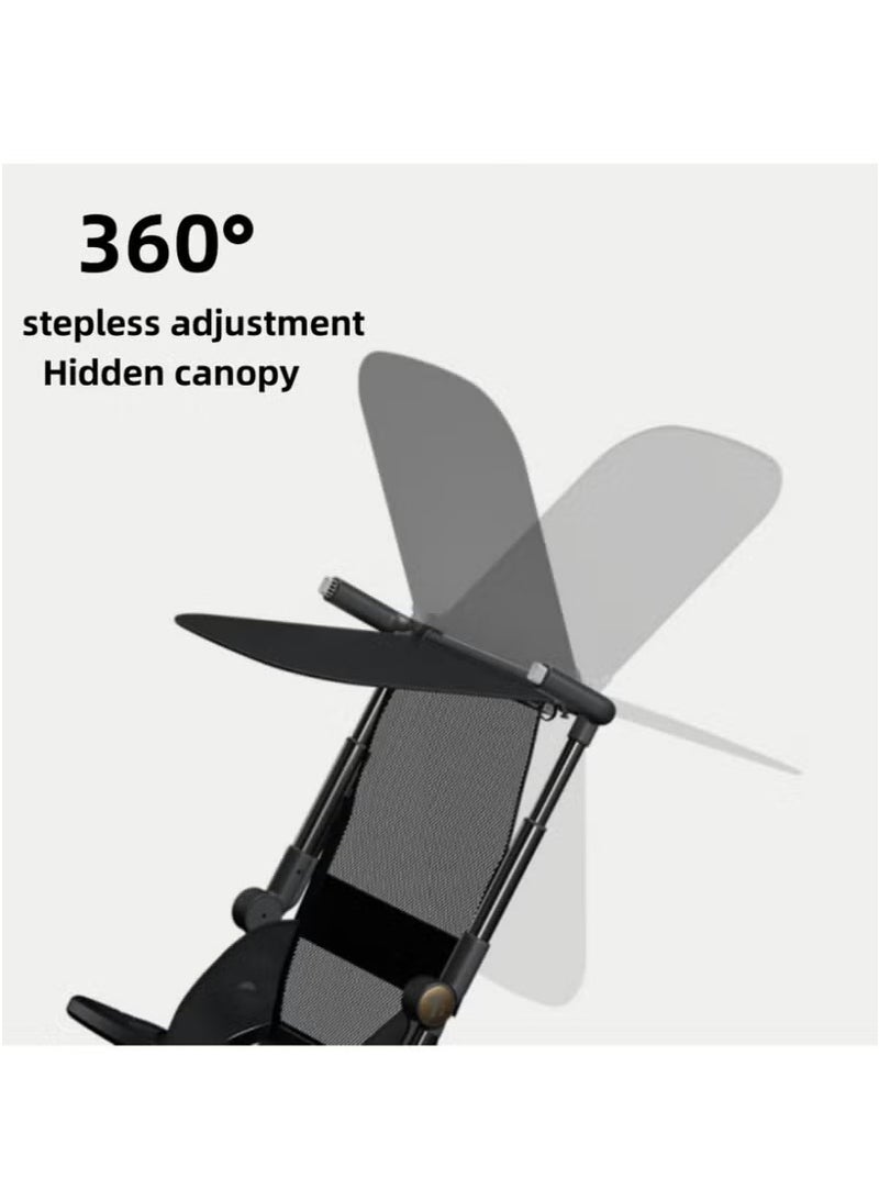 ليكوكو عربة أطفال قابلة للطي للسفر – خفيفة الوزن، طي سريع، انحناء 360 درجة، مظلة مخفية، مناسبة لعمر 1 إلى 5 سنوات - Image 3