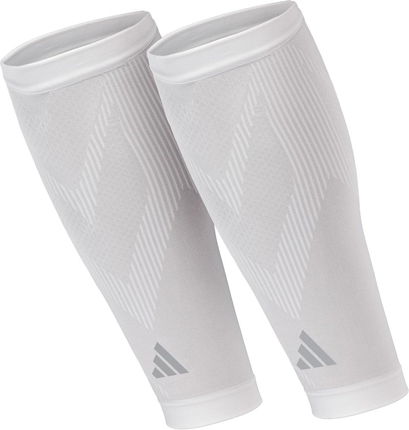 Adidas أكمام ضغط الساق للبالغين من أديداس للجنسين - أبيض - Image 1