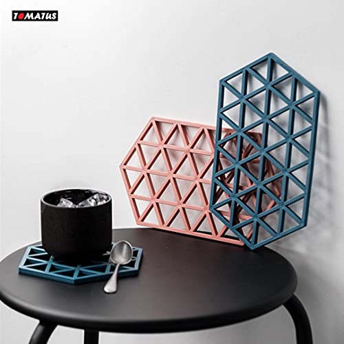TOMATUS® 3 PCS Silicone Trivet Mat for Pans and Hot Pots Counter Mat Heat Resistant Table Dish Drying Mat or Placemats for Kitchen and Restaurant.(Random Pattern & Color) (3 Pcs Large) - Image 4