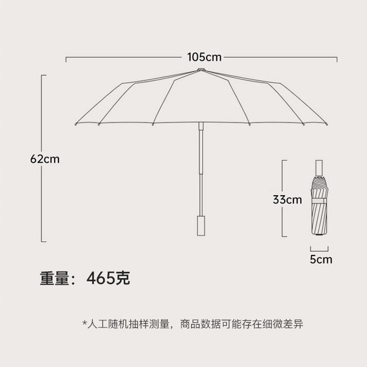 Macaron Solid Color Fresh Color Full-Automatic Black Rubber Sunscreen 10 Bone Dual-Purpose Double-Layer Protection 2023 New - Image 3