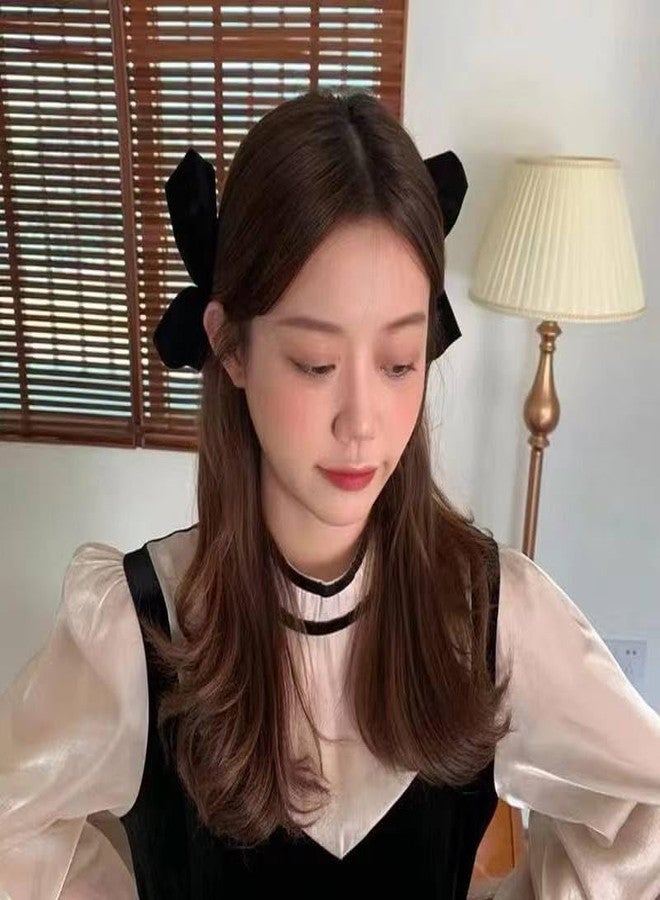 Shivashay Side Hair Clips Bow Satin Ribbon Hair Clips for Women Girls Hair Accessories Bowknot Hairpin For Girls & women (Pack of 6) - Image 4