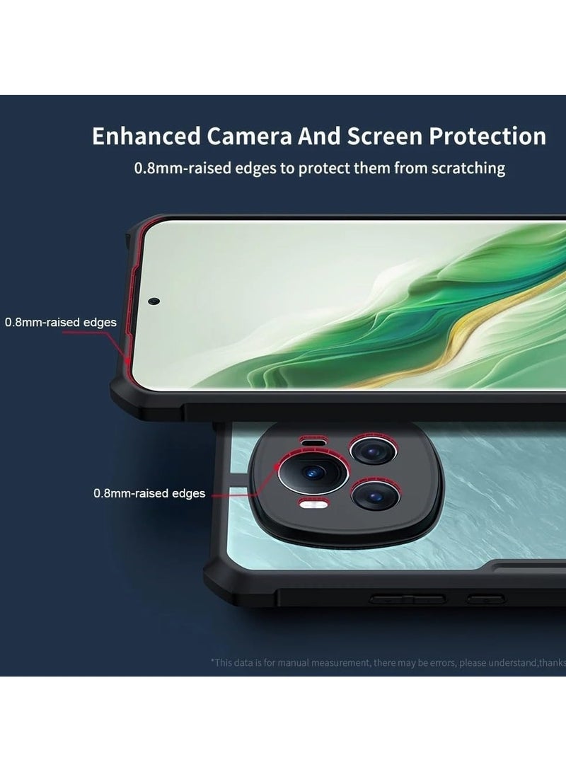 عام حافظة مغناطيسية متوافقة مع حافظة هونور ماجيك 6 برو ، حافظة حامل وسائد هوائية مضادة للسقوط كاميرا حماية كاملة أكريليك وغطاء خلفي من البولي يوريثان الحراري - Image 2