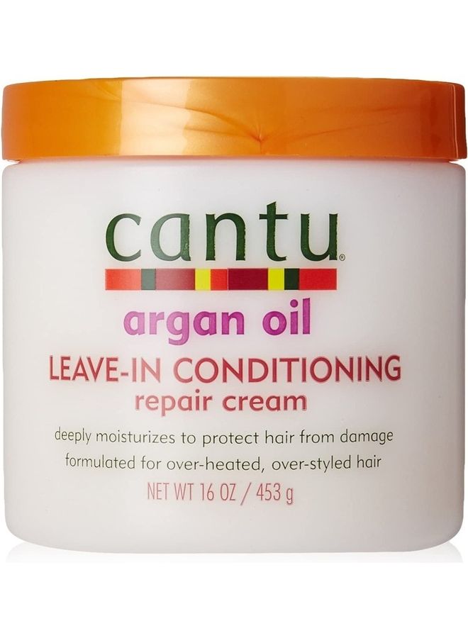 Cantu Argan Oil Leave-In Conditioning Repair Cream 453grams - Image 2
