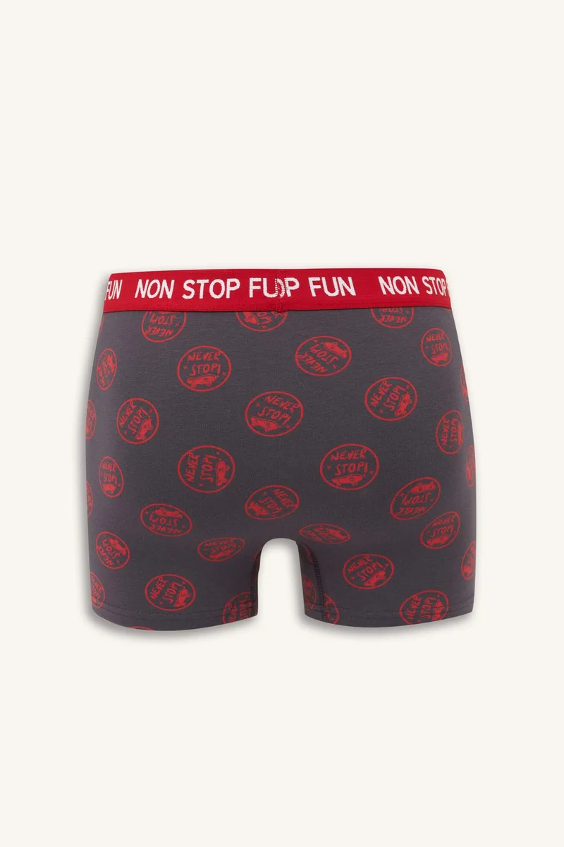 Defacto  Regular Fit Patterned 3 Piece Boxers for Men | Best Price UAE