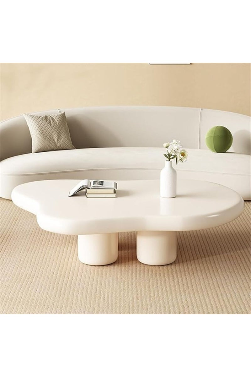 GAIA Home Cloudy Modern Irregular Coffee Table Beige 100×69×30 cm - Image 4