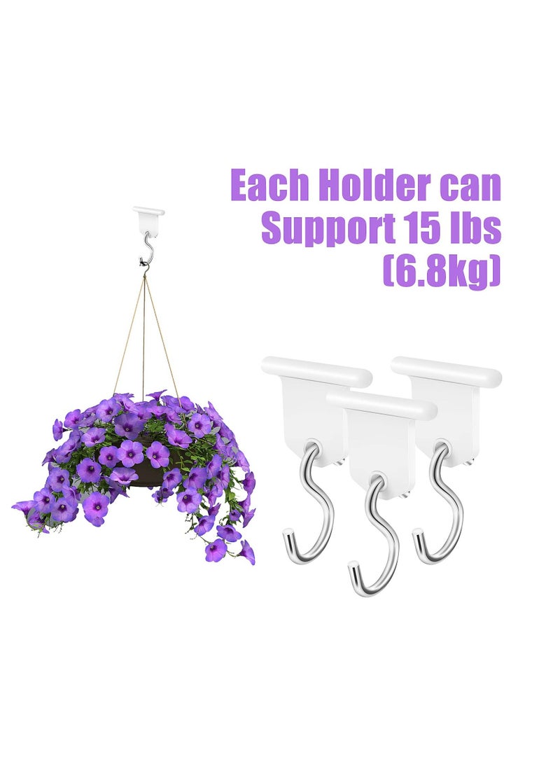 Y&D RV Awning Hooks for Light Camping, 16Pcs Camper Lights Accessory Holders, S Shaped Hook Hangers Christmas Party Camping Tent Indoor and Outdoor Supplies, White  - Image 4