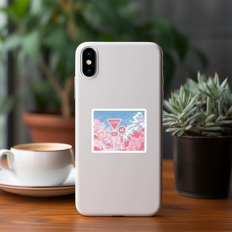 AUCEKO 50 PCS Stickers for Sakura Series,Sakura Stickers,Teens Boys and Girls Sticker Pack Vinyl Skateboard Guitar Door Laptop Luggage Car Bike Water Bottle Birthday Party Supplies Stickers - Image 4