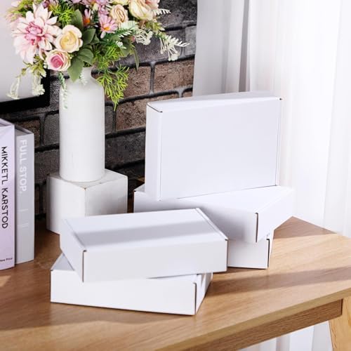 MALANI STORES Corrugated Box Packing box 5.5X3X1.5 Inch self lock mailer corrugated 3ply white boxes Pack of -25 - Image 3