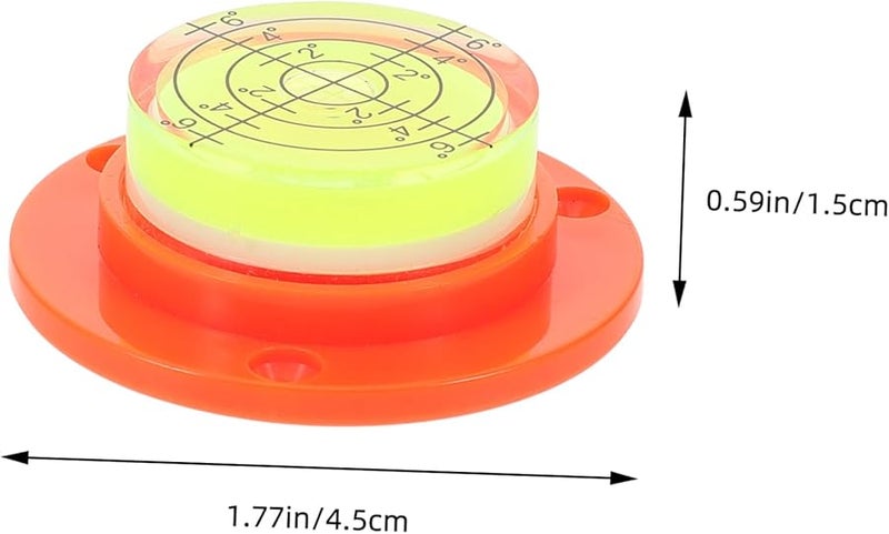 Orange Mini Bubble Level High Precision Spirit Gauge for Tripods Cameras Home Decoration - Image 3