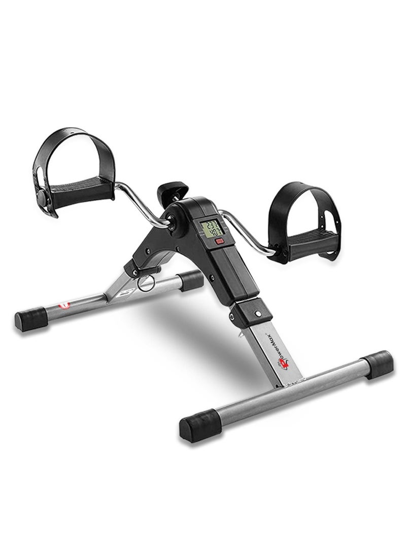 PowerMax Fitness Fitness Bs-Mini Mini Cycle Pedal Exerciser With Adjustable Resistance And Digital Display - For Light Leg And Arm Exercise And Physiotherapy At Home - Image 1