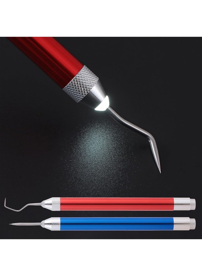 SOLARAE 3 Pcs LED Weeding Tools for Vinyl, Craft Vinyl Tools Kit Including Scissor, for Silhouettes/Cameos/Lettering/Cutting/Splicing - Image 2