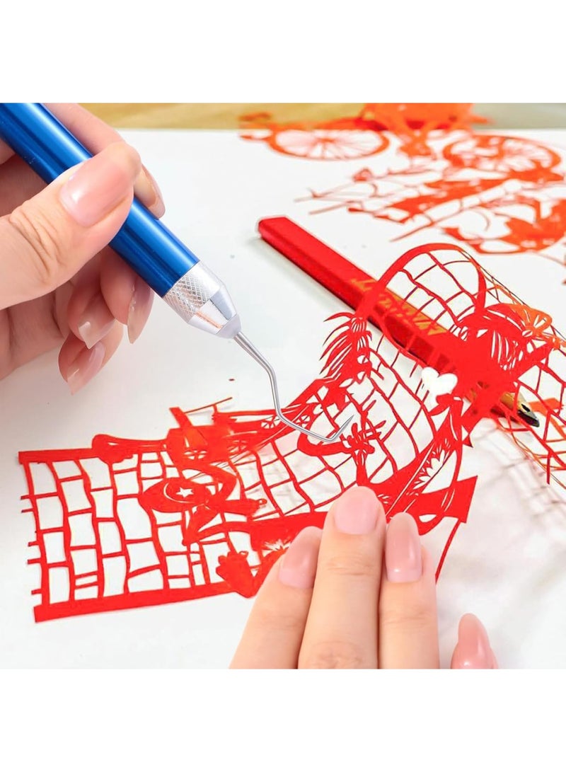 SOLARAE 3 Pcs LED Weeding Tools for Vinyl, Craft Vinyl Tools Kit Including Scissor, for Silhouettes/Cameos/Lettering/Cutting/Splicing - Image 5