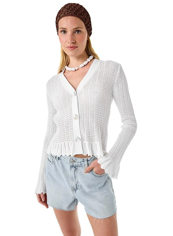 Koton  Pointelle Knit Cardigan for Women | Best Price UAE