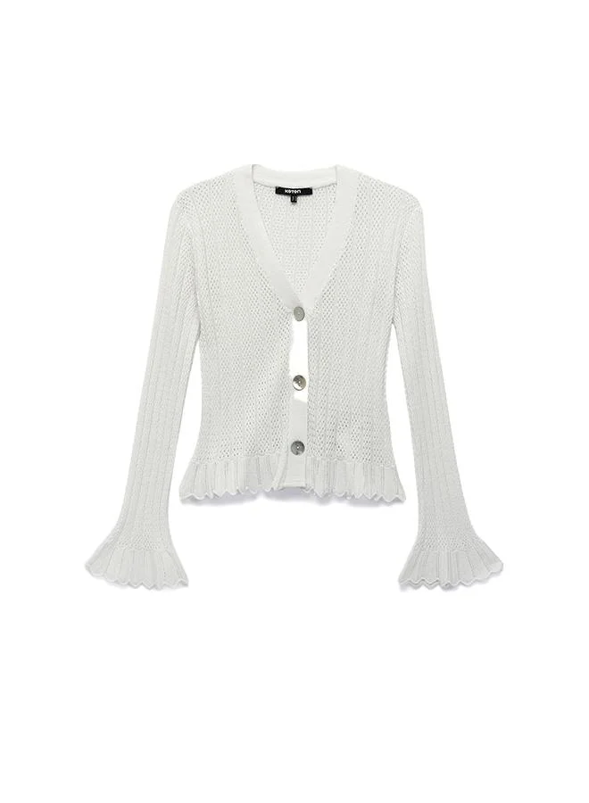 Koton  Pointelle Knit Cardigan for Women | Best Price UAE