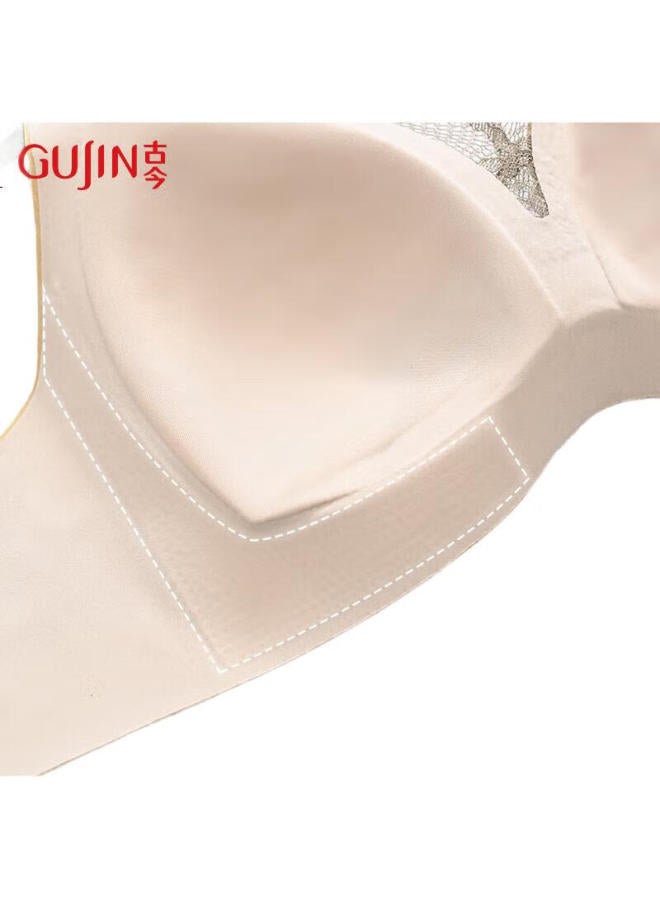 GUJIN Women'S Thin Breathable Lace Push-Up Wireless Anti-Sagging Anti-Spillage Bra - Image 2