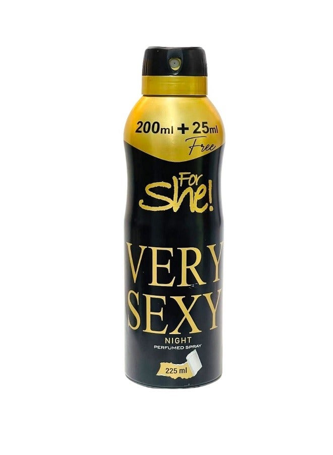 SHE perfumed spray very sexy night 225ml
