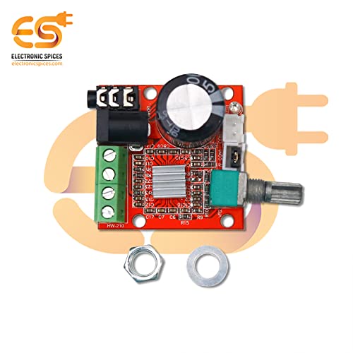 Electronicspices Electronic Spices Pam8610 10w+10w Dual Channel Stereo Audio Amplifier Board Module Pack of 1pcs - Image 2
