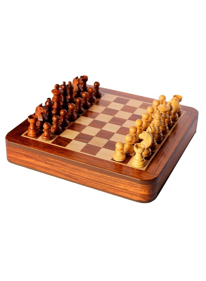 ستونكرافت مجموعة لوحة لعبة شطرنج ستونكرافت الخشبية القابلة للتجميع، مقاس 12 × 12 بوصة، مع قطع خشبية مصنوعة يدويًا - من 6 سنوات فما فوق - Image 2