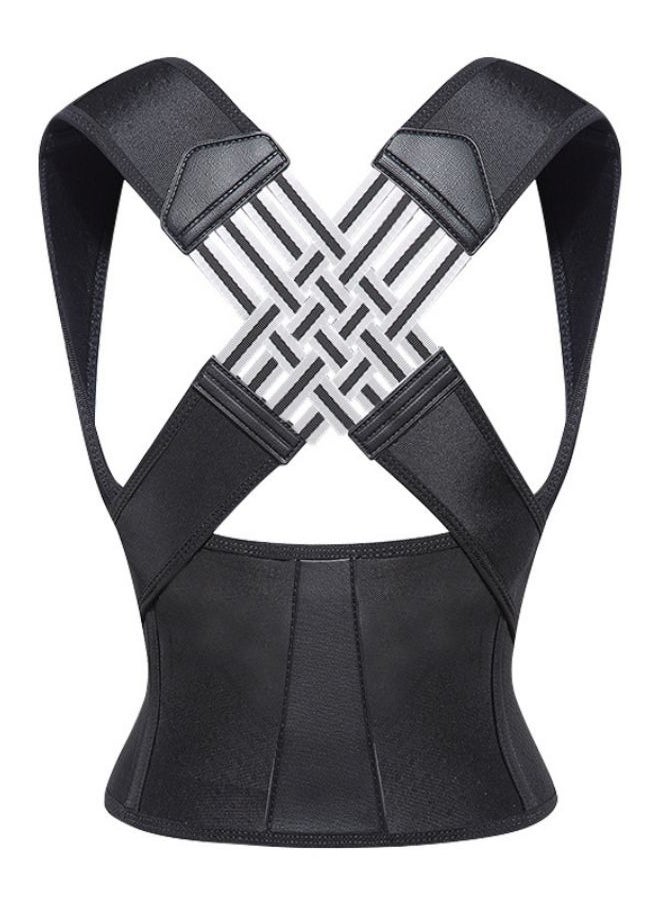 Fitness World Posture Corrector Back Bracket Anti-Hump Posture Corrector Bracket Adjustable Back Shoulder Support Straps Fit Women and Men  - Image 1