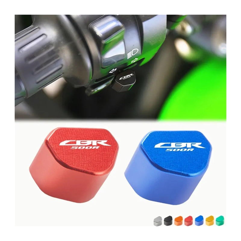 Motorcycle Turn Signal Switch Button Keycap Compatible with CBR 500R Orange - Image 3