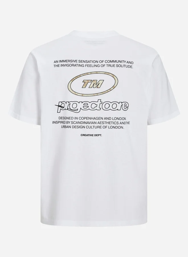 JACK & JONES Jack & Jones Slogan Print Crew Neck T-Shirt