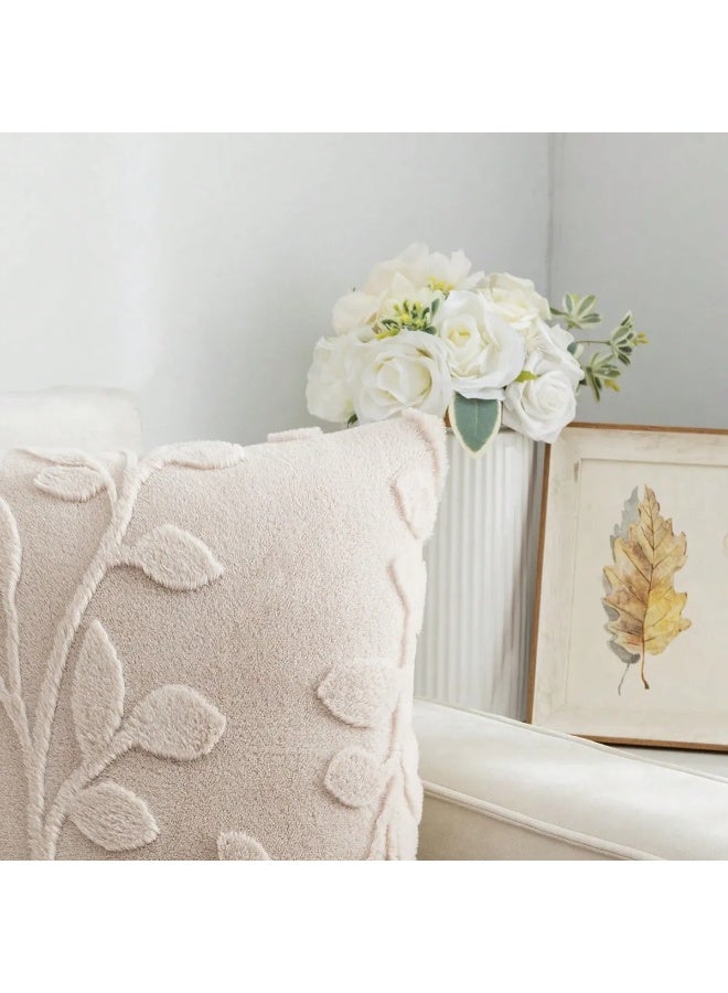 اغطية وسادات مجموعه من قطعتين غطاء وسادة بألوان حيادية أنيقة تناسب الديكور العصري والبوهيمي مصنوعه من قماش ناعم بملمس مريح قطعتين مقاس  45*45 - Image 2