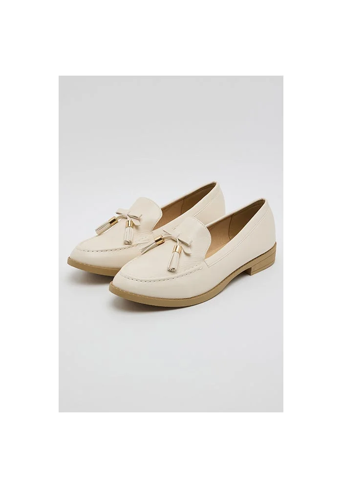 R&b Tassel Detail Solid Loafers
