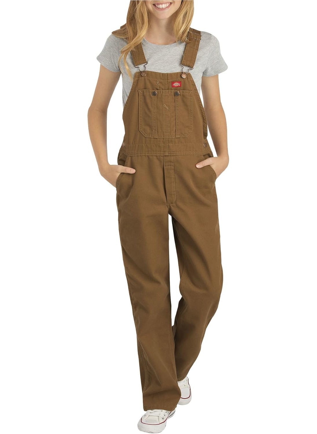 Dickies Dickies Big Boys Duck Bib Overall Brown Duck XLarge 1820  - Image 3