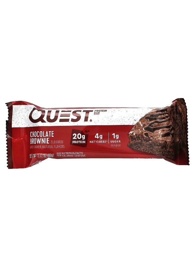QUEST NUTRITION Quest Nutrition, Protein Bar, Chocolate Brownie, 12 Bars, 2.12 oz (60 g) Each  - Image 3