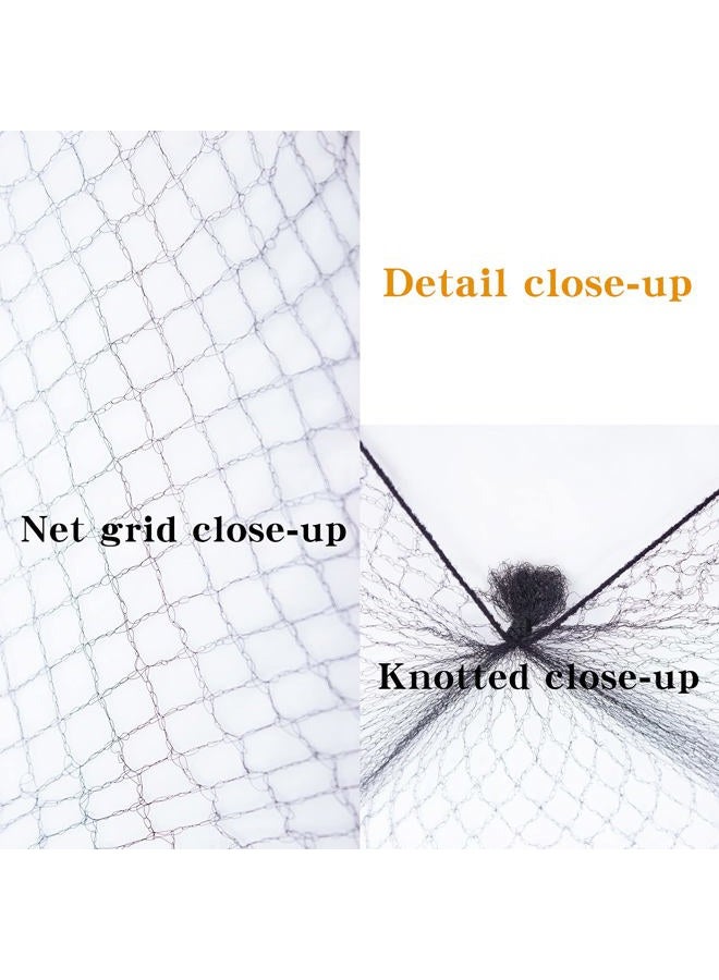 WeKen شبكة شعر سوداء 24 قطعة عبوة فردية 20" حافة مرنة غير مرئية لشبكة كعكة الشعر لخدمة الطعام وكعكة الباليه ونوم النساء والشعر المستعار - Image 3