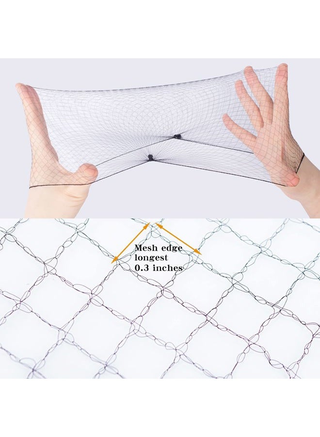 WeKen شبكة شعر سوداء 24 قطعة عبوة فردية 20" حافة مرنة غير مرئية لشبكة كعكة الشعر لخدمة الطعام وكعكة الباليه ونوم النساء والشعر المستعار - Image 2