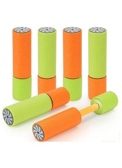 Excefore 6 Pcs Water Pistols, Water Cannon Gun Blaster Shooter Pump, Water Gun Up to 7m Away Super Water Pistol Soaker Blaster Tank Double Power Up Outdoor Water Fighting Toy for Kids Adults  - Image 1