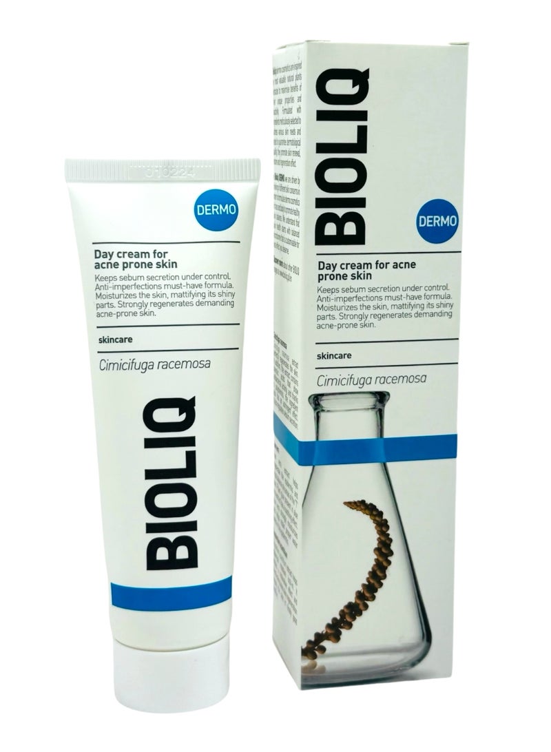 BIOLIQ Dermo Day Cream for Acne-Prone Skin to soothe inflammationDeep hydration   - 50ml