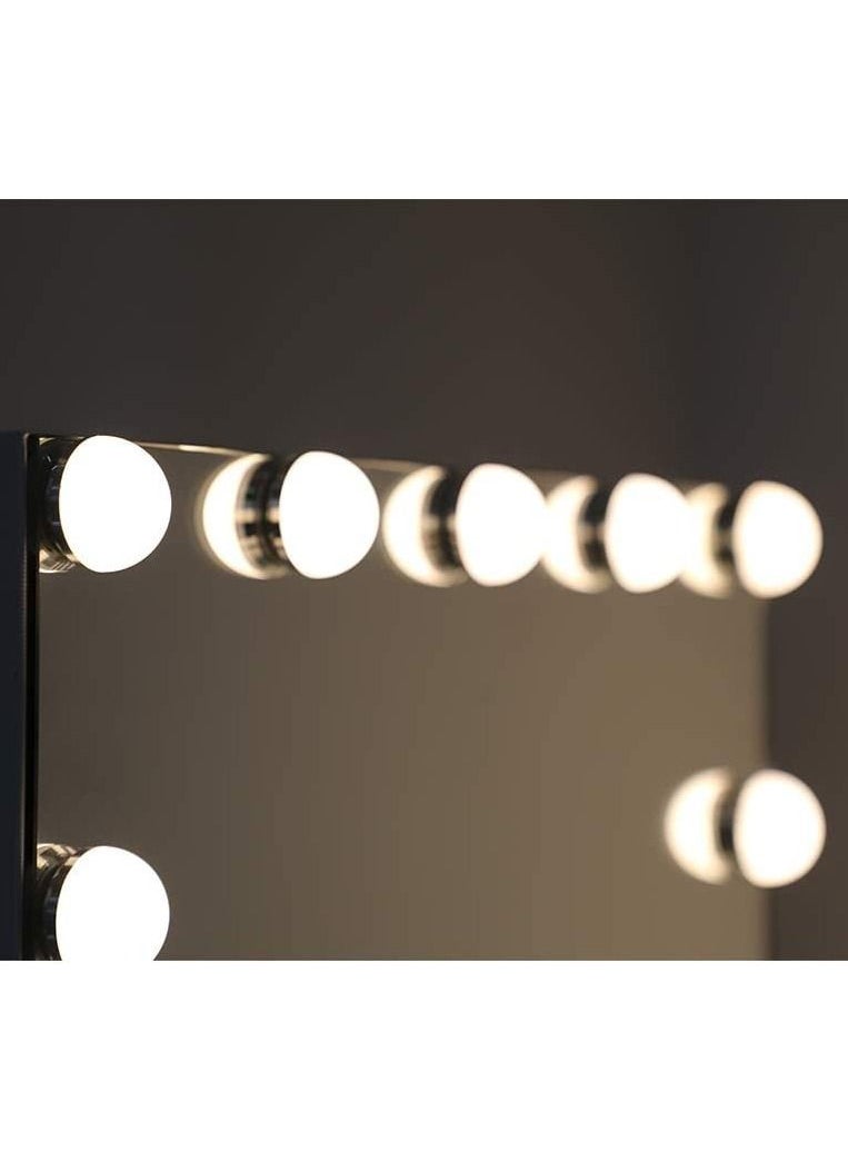 MAYLAN LED Lighted Makeup Vanity Mirror Hollywood Style Tabletop Mirrors for Makeup Dressing Table with 12 Dimmable Light  - Image 4