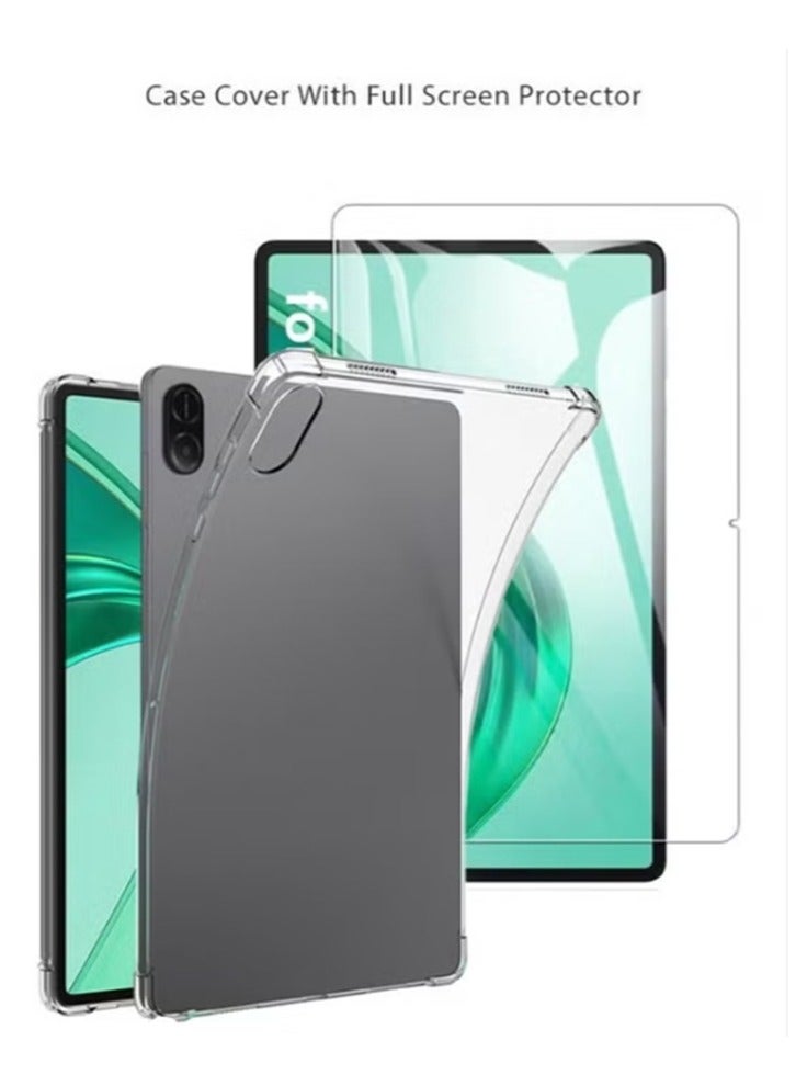 2 in 1 Honor Pad X8a 11 Inch Protection Pack - Ultra Clear Shockproof Case & Edge-to-Edge Screen Protector, 360 Degree Protection, Back Cover & Screen Protector for Honor Pad X8a 11 Inch  - Image 1