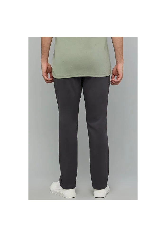 R&b  Solid Slim Fit Pants with Button Closure for Men | Best Price UAE