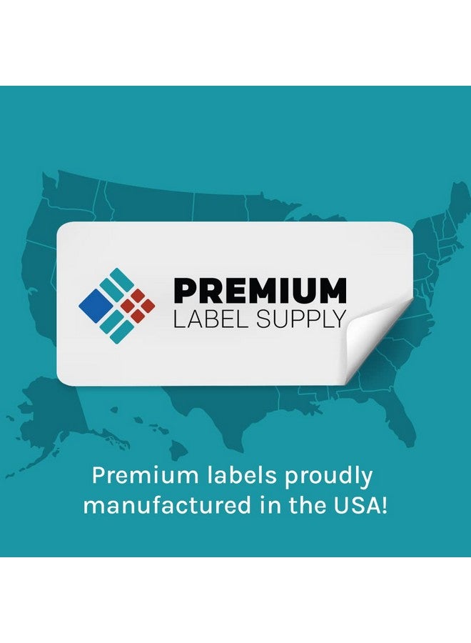 Premium Label Supply White Sticker Square Labels - 1.5” x 1.5" - Laser/Inkjet Compatible - (24 Labels/Sheet), 100 Sheets - 2,400 Total Adhesive Labels - Image 2